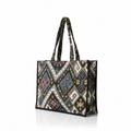 The Nomad’s Loom Geometric Tote – Earth & Azure